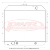 55mm Radiator (F100 V8 Auto 52-56)
