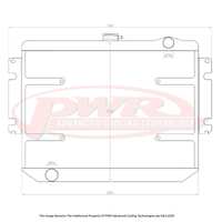 55mm Radiator w/ 16" SPAL Fan Mounts (Valiant CL 6cyl 77-79)