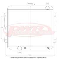 55mm Radiator (Falcon XP 6 Cyl Auto 65-66)