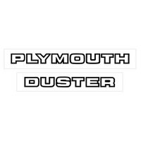 1984-85 Plymouth/Turismo/Duster Liftgate Names