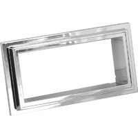 RetroSound Radio Bezel Chrome 101mm x 50mm