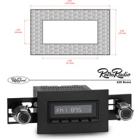 RetroSound Radio Black "Universal Ford Bezel"