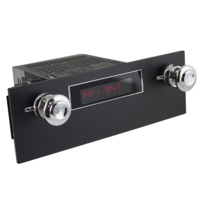 RetroSound Radio Faceplate Frontblende Black - "Apache" Universal, Schwarz