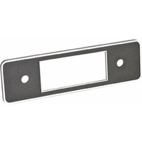 RetroSound Radio Faceplate Black with Chrome Trim 192mm x 57mm