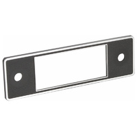 RetroSound Radio Faceplate Black "Mini Euro Black with Chrome Trim