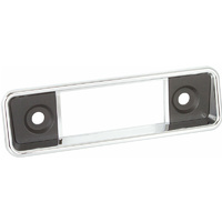 RetroSound Radio Faceplate Wolfsburg Chrome with Black Inserts 190mm x 54mm