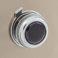 RetroSound Front Control Knobs Metal Chrome with Black Insert  - Pair