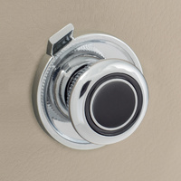 RetroSound Front Control Knobs Metal Chrome with Black Insert  - Pair