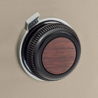 RetroSound Front Control Knobs Black with Woodgrain Insert - Pair