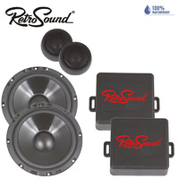 RetroSound 6.5-Inch 165mm Premium Ultra-thin Water-resistant Component Speaker System - Pair