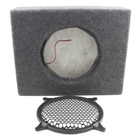 Sealed MDF Enclosure for Flat 8-inch Subwoofer with Grill