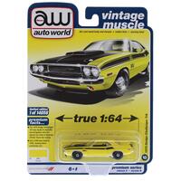1:64 Scale 1970 Dodge Challenger Diecast Model Banana