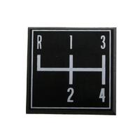 Shift Pattern Plate 4 Speed Indicator Badge for Holden LJ GTR
