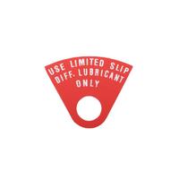 Limited Slip Diff Lubricant Tag for Holden HK HT Salisbury
