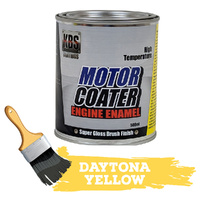 KBS MotorCoater Engine Enamel Paint Daytona Yellow 500ml Tin