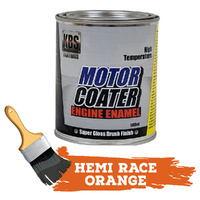 KBS MotorCoater Engine Enamel Paint Hemi Race Orange 500ml Tin
