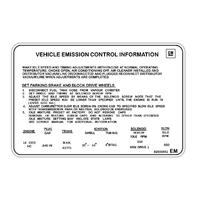 Emission Decal for Holden HZ/VB Commodore 3.3 Litre