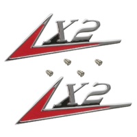 X2 Fender & Boot Badge - for Holden HD HR - Pair