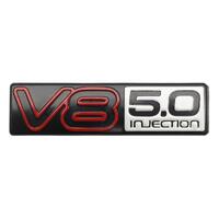 V8 5.0 Injection Boot Badge for Holden VN - Red, Black & Silver