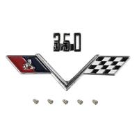 350 Engine Size & Flags Badge Kit for Holden HT HG