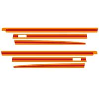 Orange Red Body Stripe Decal Kit for Holden LX SS Hatch