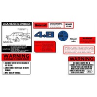 Ford Falcon XD/Fairlane ZJ 4.9 V8 Decal Kit