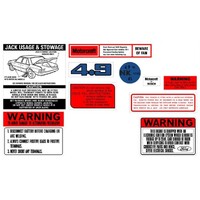 Ford Falcon XE/Fairlane ZK 4.9 V8 Decal Kit