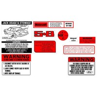 Ford Falcon XE/Fairlane ZK 5.8 V8 Decal Kit