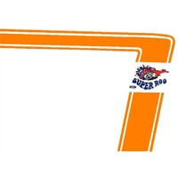 Ford Falcon XW GT Falcon Ute Decal Stripe Kit - Orange Reflectivive