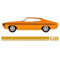 Ford Falcon XB GS Coupe Decal Stripe Kit - Gold