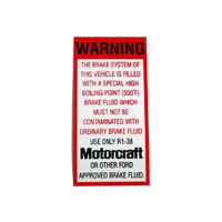 Ford Falcon XA XB XC/Fairlane ZF ZG ZH Brake Fluid Decal