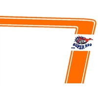Ford Falcon XW GT Sedan Decal Stripe Kit - Orange Non Reflective