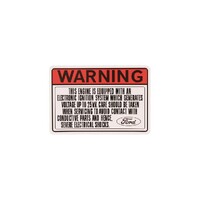 Ford Falcon XC XD XE Electronic Ignition System Warning Decal