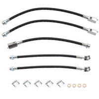 Front & Rear Brake Hose Kit for Holden Statesman WB w/ Rear Drum