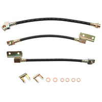 Front & Rear Brake Hose Kit for Ford Falcon XW XY XA/Fairlane ZC ZD ZF Disc Front Drum Rear