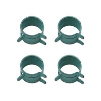 4 Piece Hose Clamp Kit - Spring Steel (7/16"OD Green)