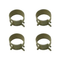 4 Piece Hose Clamp Kit - Spring Steel (5/8"OD Olive)