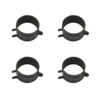 4 Piece Hose Clamp Kit - Spring Action (3/4" Black)