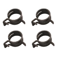 4 Piece Hose Clamp Kit - Spring Steel (21 - 25mm OD Black)