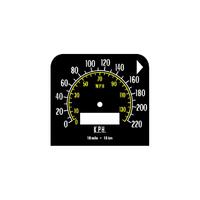 220 Kph Speedo Decal for Holden HQ