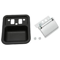 Ford Falcon XT XW XY/ZB ZC ZD Inner Door Handle Kit - Left w/ Black Bucket
