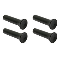 Door Lock Knob Kit for Holden HK HT HG HQ HJ HX HZ WB LC LJ LH LX UC - Black, Set of 4, No Ferrules