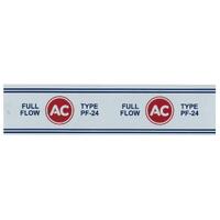 Oil Filter Pf24 Ac (White) Decal for Holden Vehicles