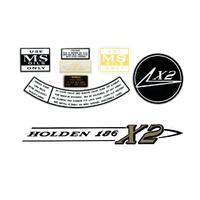 Engine Bay Decal Kit for Holden HR X2 186