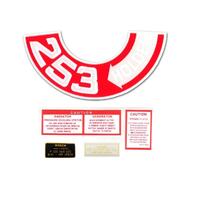 Engine Decal Kit for Holden HT HG 253 GMH