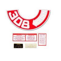 Engine Decal Kit for HT HG'308" Holden 