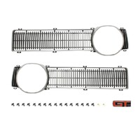 Ford Falcon XY GT Grille Inserts w/ Badge & Fitting Kit (Pair)