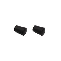 Ford Falcon XR XT XW XY XA XB XC XD XE XF/ZA-ZL Sunvisor Sleeve Ends (Pair)Black