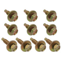 Yellow Zinc Bonnet Hinge Bolt Kit for XA XB XC/Fairlane ZF ZG ZH