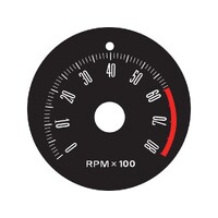 Ford Falcon Late XW XY GT Tacho 8000 Rpm Decal
